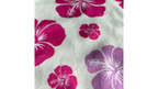 Microfibre Hair Wrap - Hibiscus White