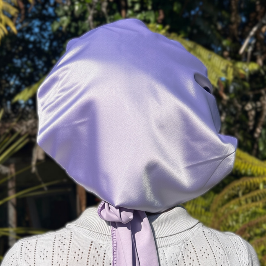 Satin Sleep Bonnet - Purple Paradise