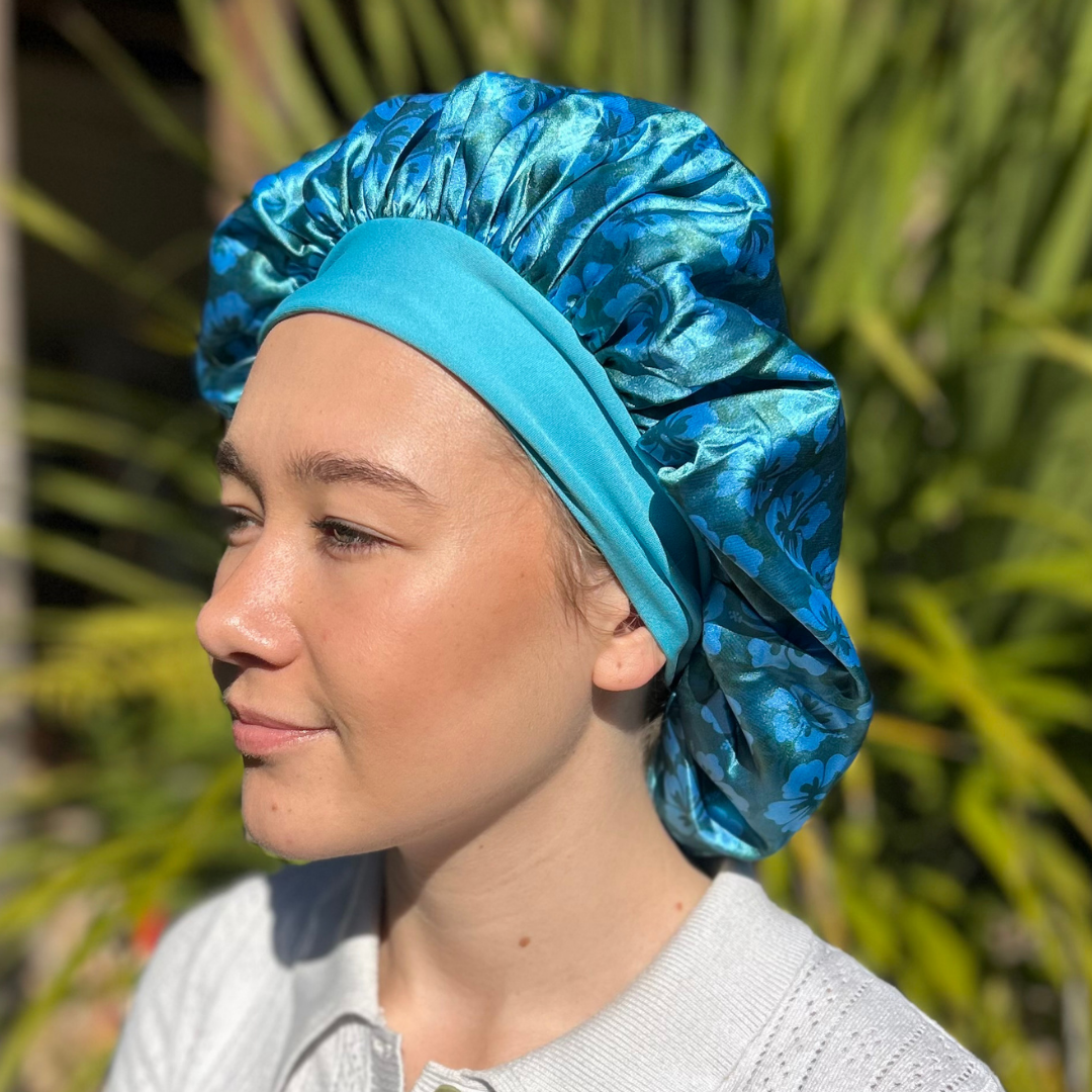 Satin Sleep Bonnet - Custom Blue