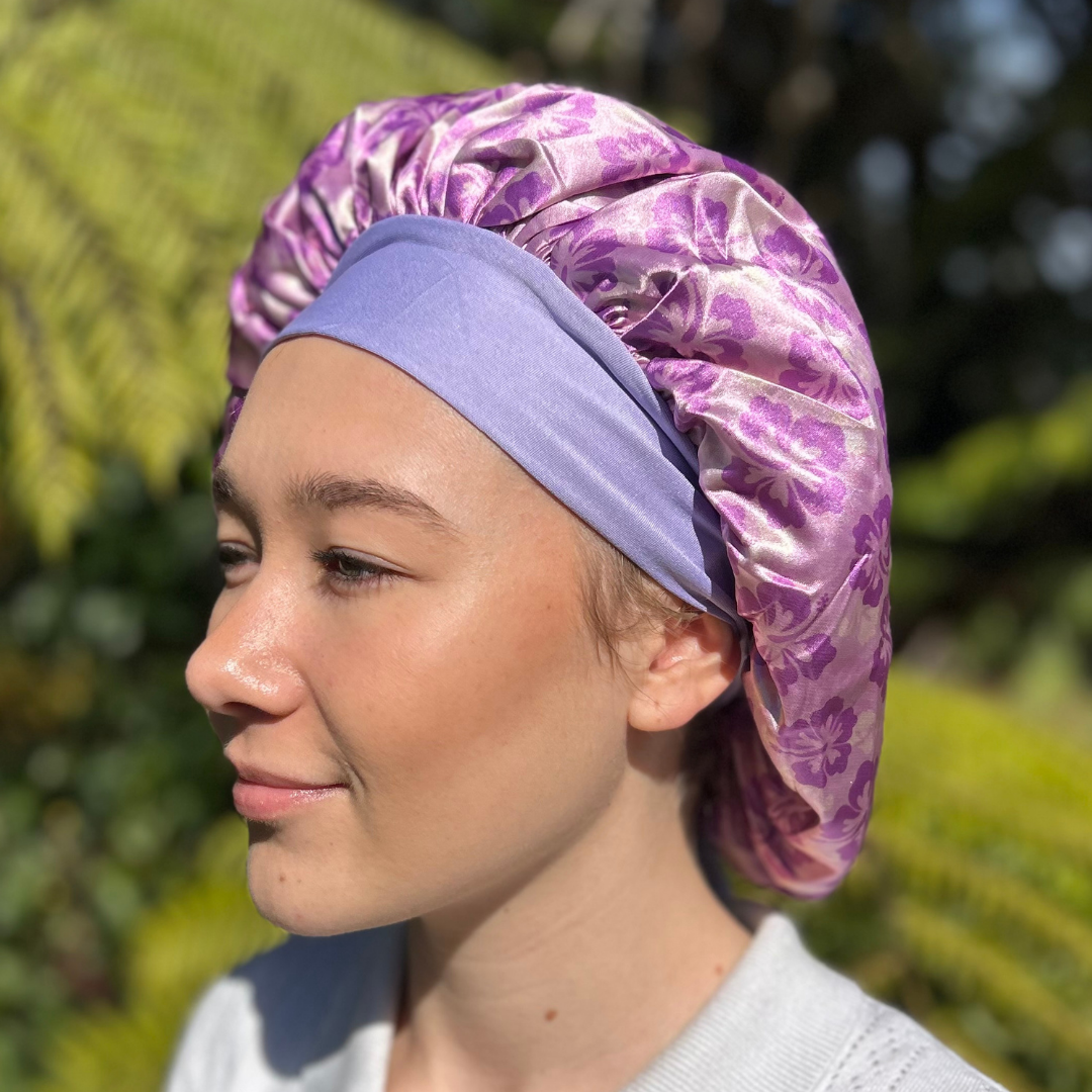Satin Sleep Bonnet - Custom Purple